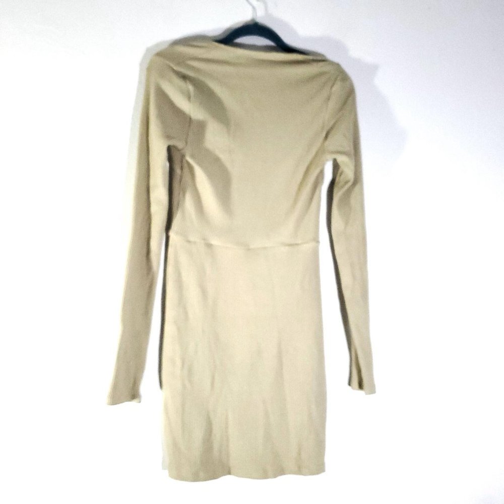 Free People Ribbed Sand Dress M - Picture 3 of 6
